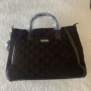 Vera Bradley NWT Trapeze Tote “Espresso”